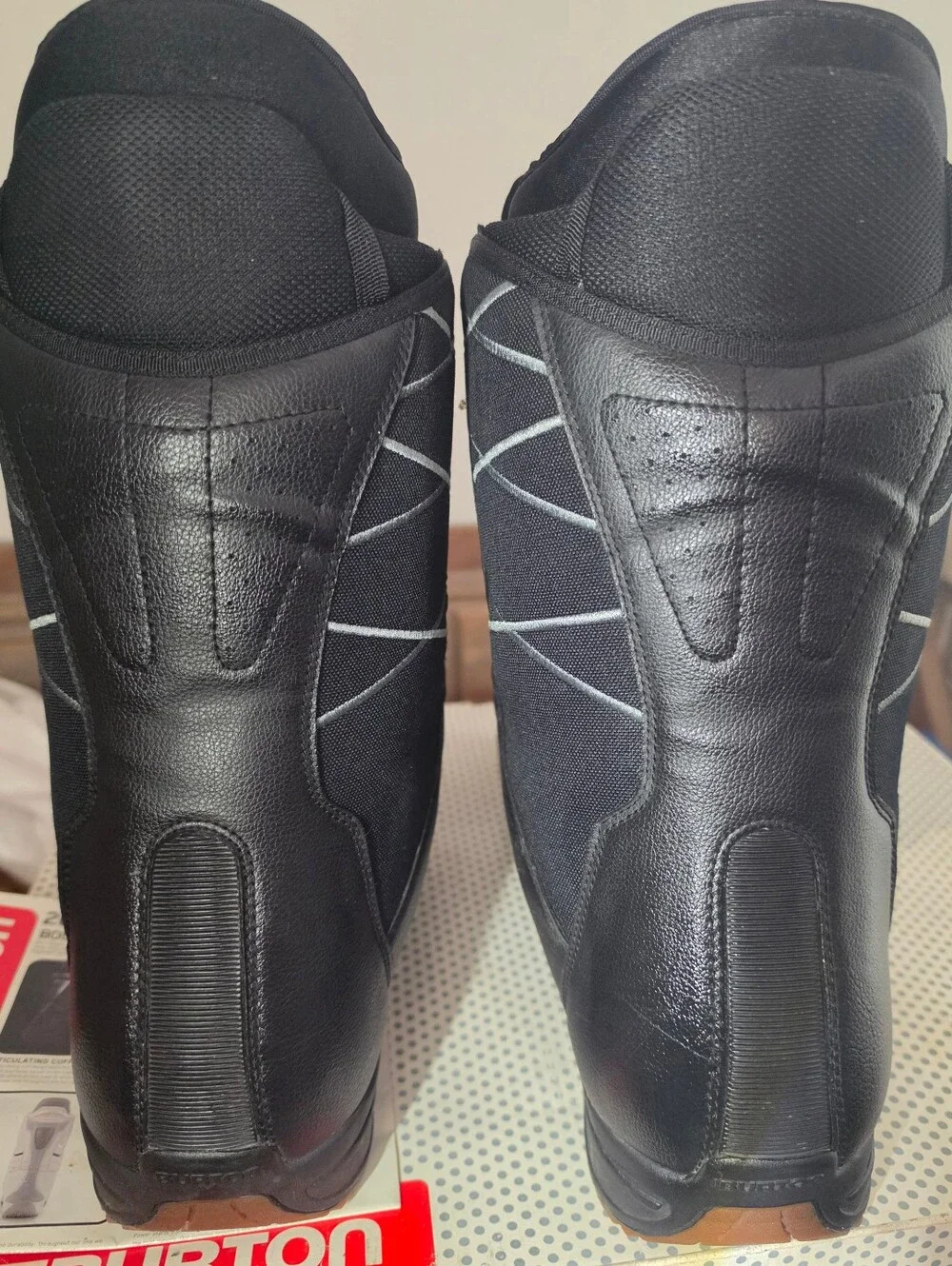 Burton Black Snowboard Boots with Gray Accents